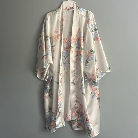 Vintage Cypress Floral Robe and Night Dress Matching Intimates PJ Set Size L - Picture 7 of 9